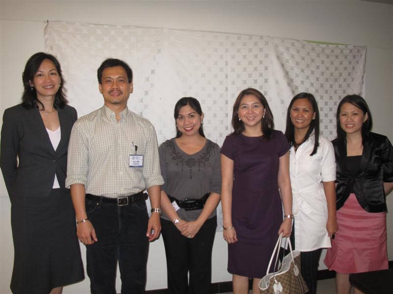 In this photo from left: Ms. Nina Patawaran, founder of Philippine Dictionary Project; Mr. Allan Tumbaga, BMAP president; Ms. Mary Ann Ducanes, BMAP treasurer, Ms. Mary Jean Ibuna, BMAP secretary; Ms. Amie Duhaylungsod, SODEXO account manager.