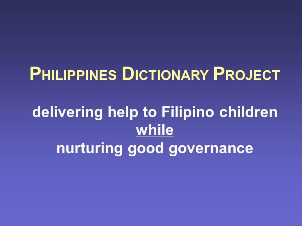 Philippine Directory Project (PDP) Overview